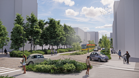 Dwa warianty Wileńskiej na Pradze-Północ. Z lub bez samochodów