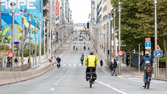 Dzień bez samochodu w Brukseli.