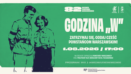 Godzina „W”, wspólne śpiewanie i Marsz Pamięci. Sierpniowa część programu obchodów 82. rocznicy Powstania Warszawskiego.