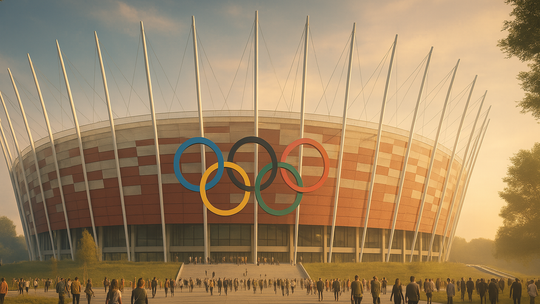 Wizualizacja stadionu Narodowego podczas Igrzysk Olimpijskich