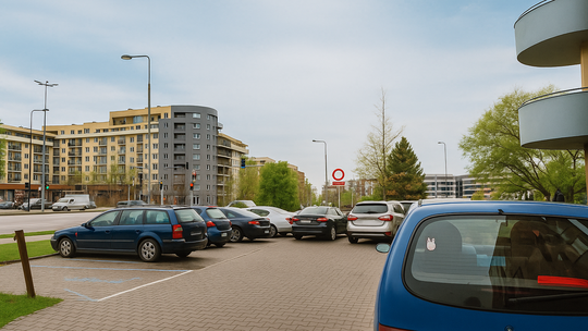 Parking przy metrze Kabaty zdj. ilustracyjne