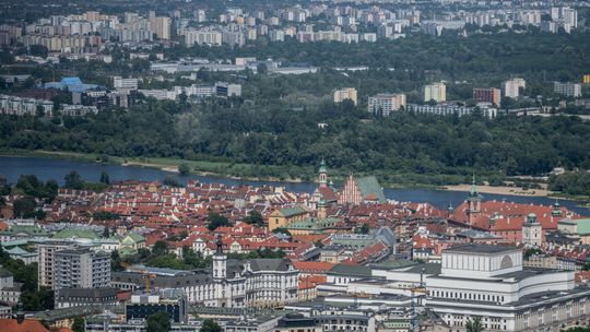 Widok na Stare Miasto w Warszawie