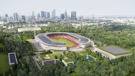 Wizualizacja hali sportowej na Skrze.