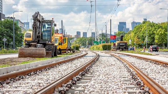 Koniec remontu torowiska na wiadukcie przy Arkadii. Tramwaje wrócę tu za tydzień