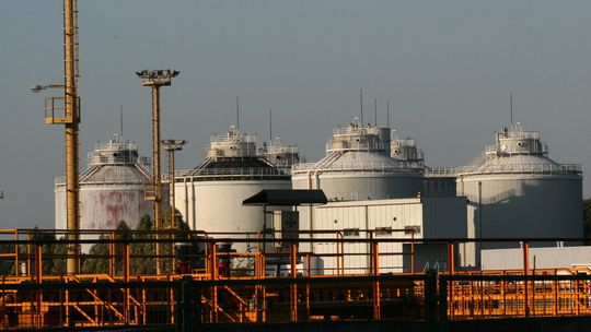 Oczyszczalnia ścieków "Czajka" w Warszawie.