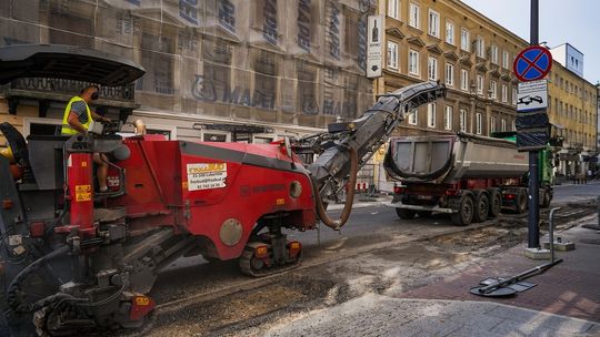 Przebudowa ulic Złotej i Zgoda