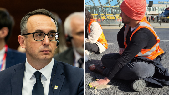 Ostatnie Pokolenie zapłaci za zniszczenie dróg w Warszawie? Minister Klimczak: „Nie zamierzamy patrzeć przez palce na to, co robią ci ludzie”