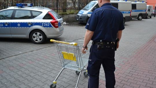 Kradzież wózków sklepowych