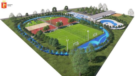 Wizualizacja kompleksu sportowego przy ul. Muszkieterów 43