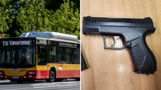 Ostrzelali autobus w Warszawie. Grupę nastolatków zatrzymała policja