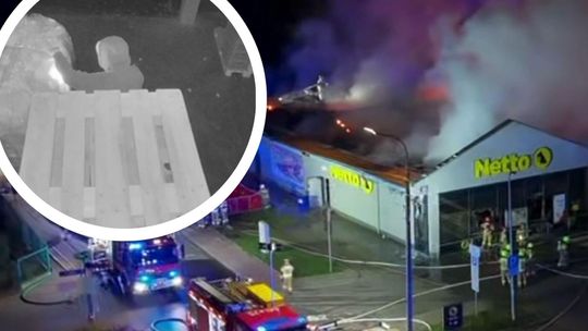 Podpalił market pod Warszawą. Spędzi 20 lat w więzieniu? [WIDEO]