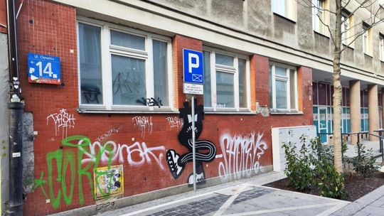 Śródmieście w graffiti