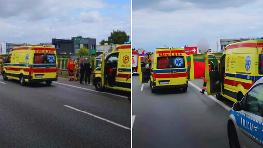 Śmiertelny wypadek na S8. Mężczyzna spadł z wiaduktu  pod koła tira