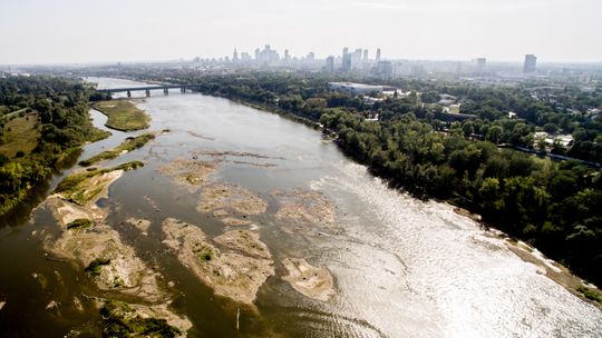 Susza hydrologiczna w Wiśle
