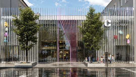 „Teatr Lalek Guliwer” zmieni oblicze. Kolorową fasadę zastąpi architektoniczna kurtyna.