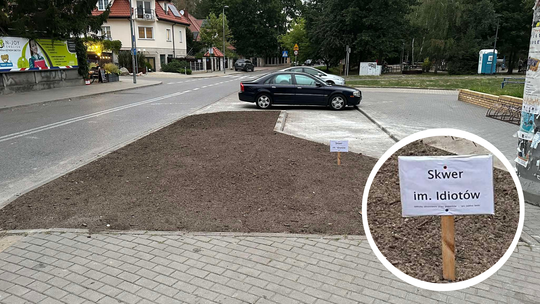 W Wesołej powstał nowy skwer. Nazwano go dumnie „im. Idiotów”. W tle walka o bezpieczne miasto