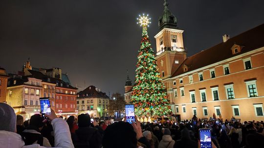 Iluminacja na Krakowskim Przedmieściu