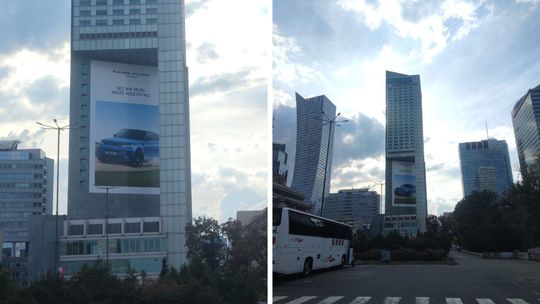 Reklama na hotelu Intercontinental.