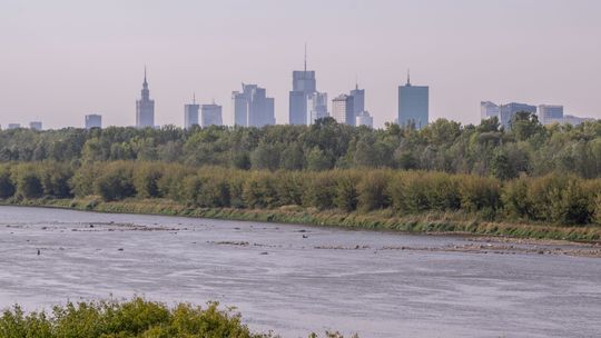 Wisła i widok na Warszawę fot. ilustracyjna