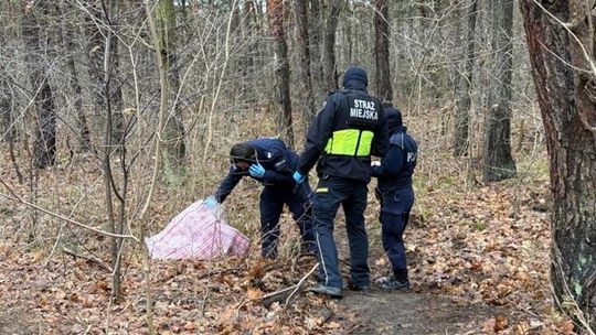 Przejęta torba z narkotykami.