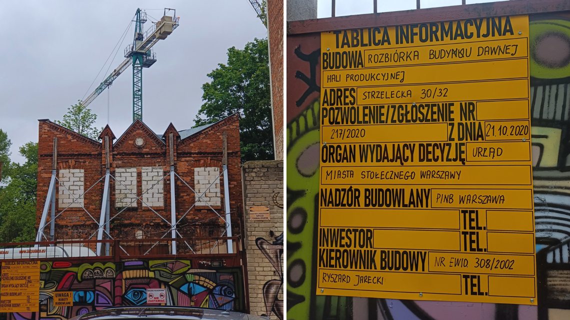 Ruszyło wyburzanie hali Kas Pancernych. Praga-Północ traci kolejny zabytek