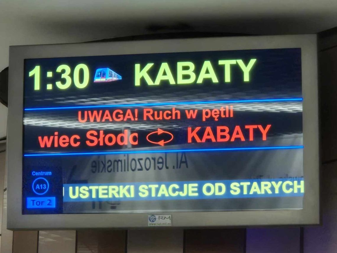 Awaria w metrze.