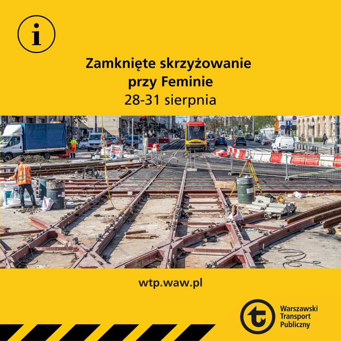 Finał prac przy kinie „Femina”. Zamknięte skrzyżowanie i objazdy autobusów Finał prac przy kinie „Femina”. Zamknięte skrzyżowanie i objazdy autobusów