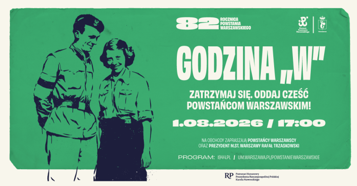 Godzina „W”, wspólne śpiewanie i Marsz Pamięci. Sierpniowa część programu obchodów 82. rocznicy Powstania Warszawskiego.