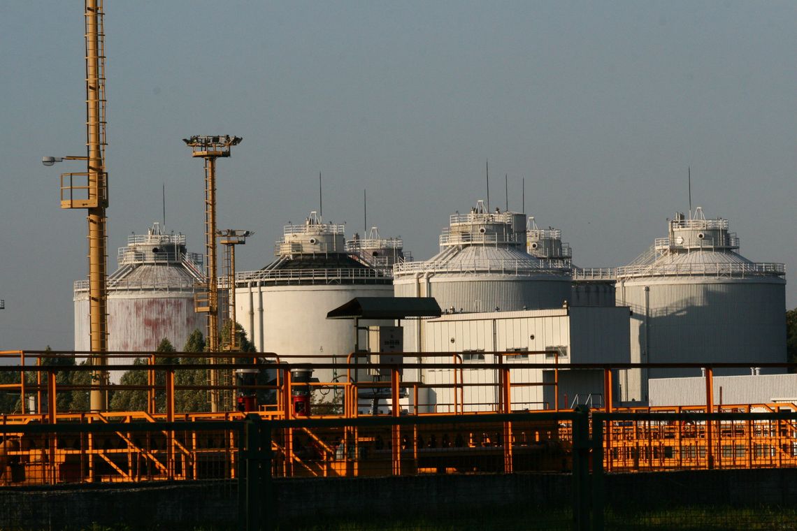 Oczyszczalnia ścieków "Czajka" w Warszawie.