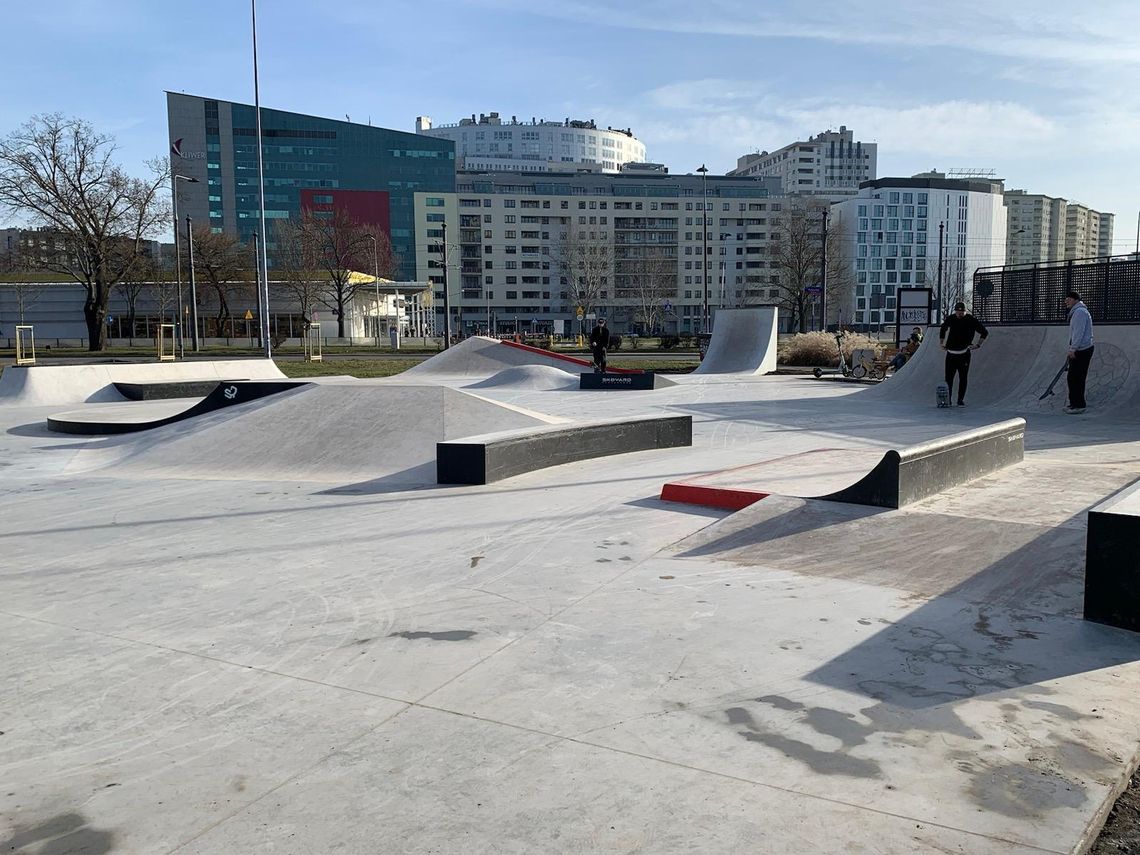 Odnowiony skatepark na Mokotowie