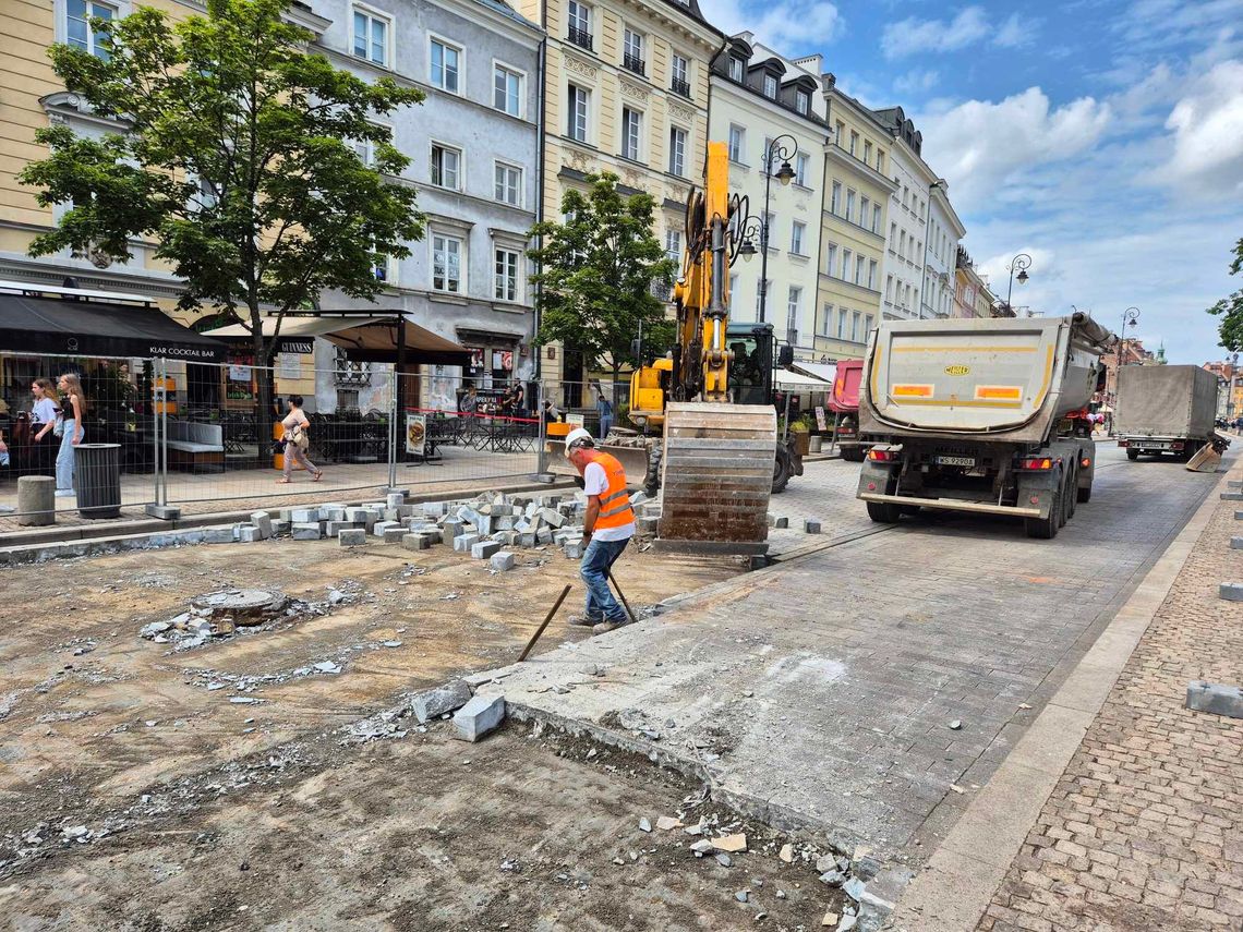 Na Krakowskim Przedmieściu znów remont. Fragment Traktu będzie zamknięty przez całe wakacje