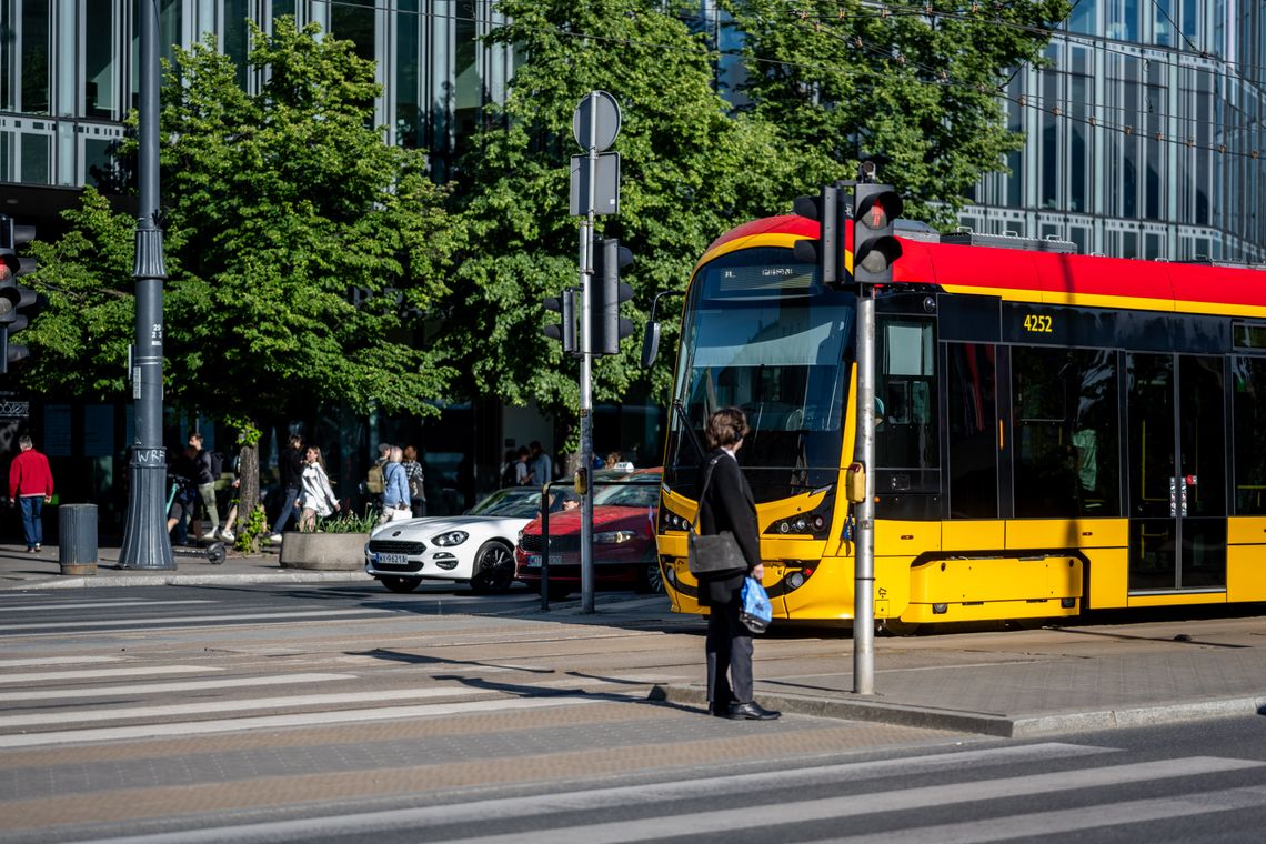 Tramwaj w Warszawie.