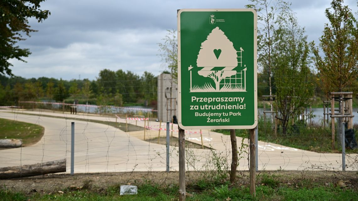 Opóźnione otwarcie Parku Żerańskiego w Warszawie.