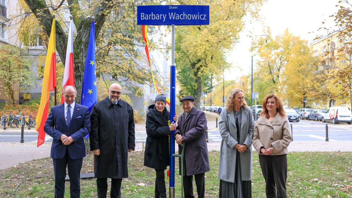 Uroczyste otwarcie nowego skweru. Jego patronką została Barbara Wachowicz