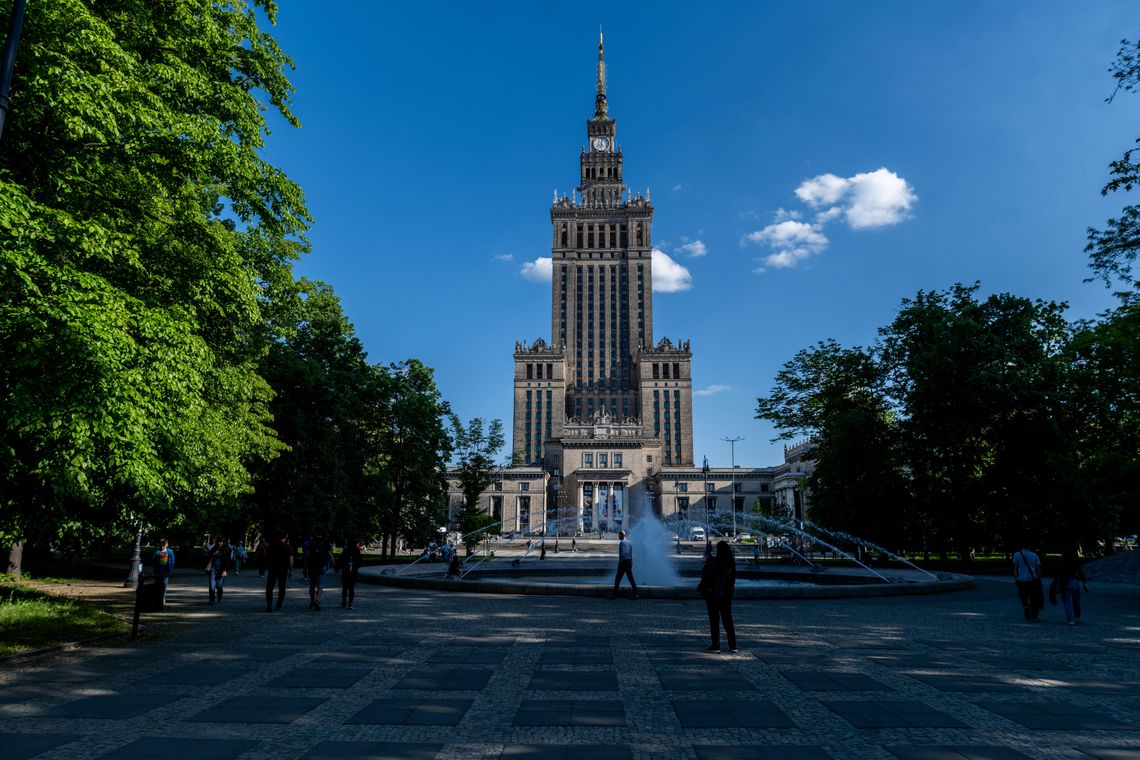 Pałac Kultury w Warszawie.