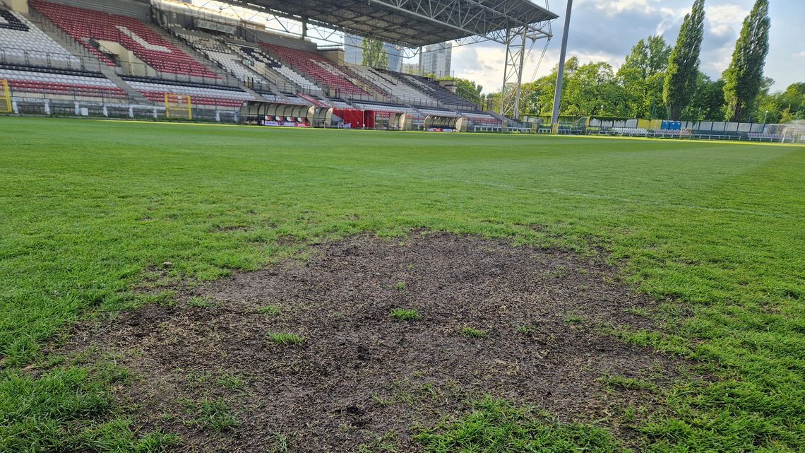 Stadion Polonii zaniedbany