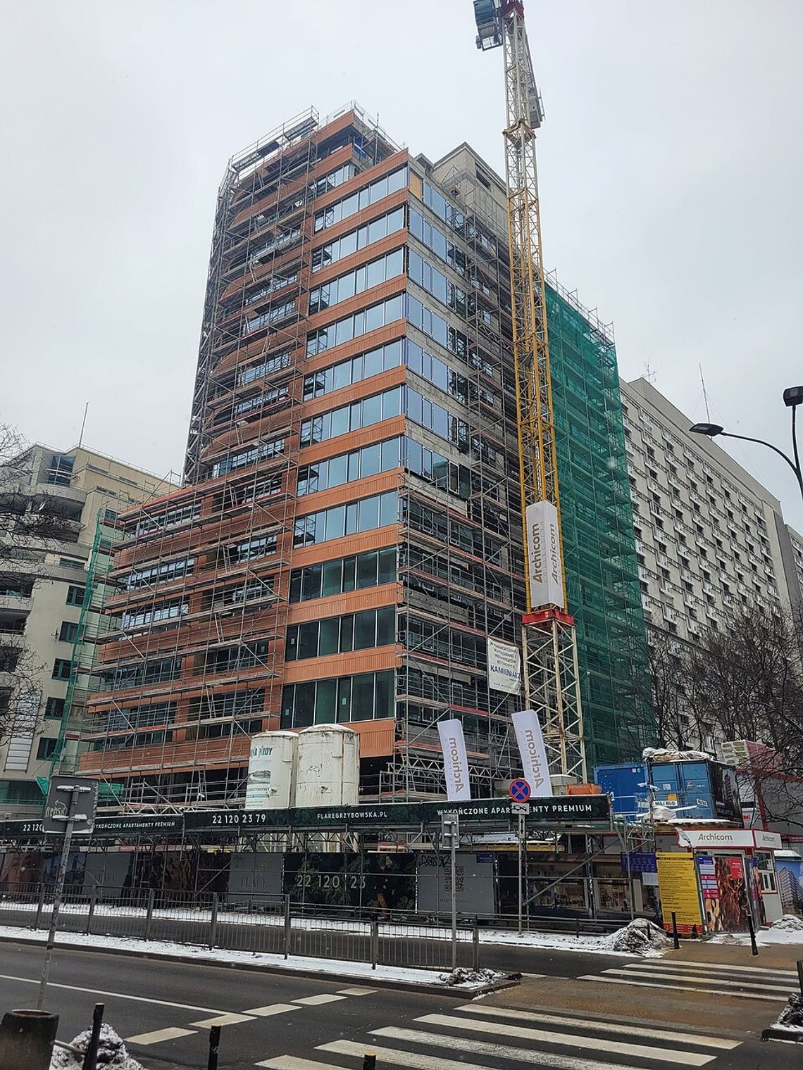 Po latach budowy „FLARE” jest gotowy. Apartamentowiec przy Grzybowskiej oficjalnie otwarty.