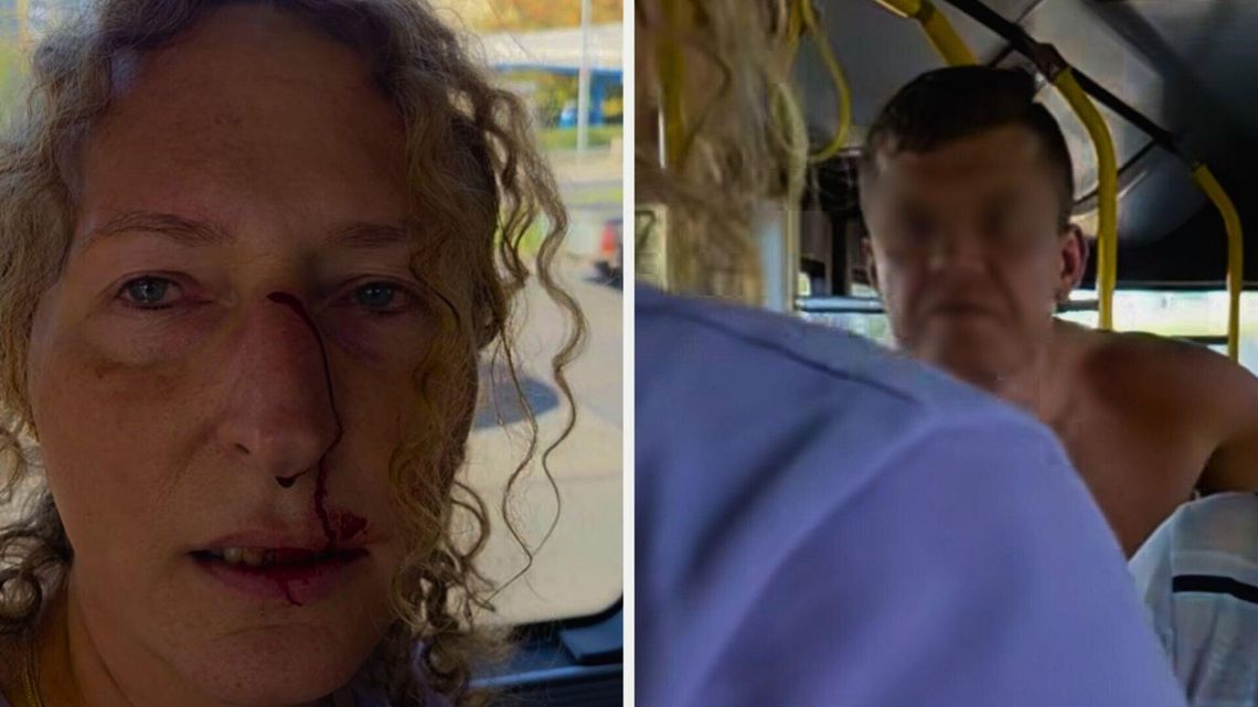Napad na Zenobię Żaczek w autobusie.