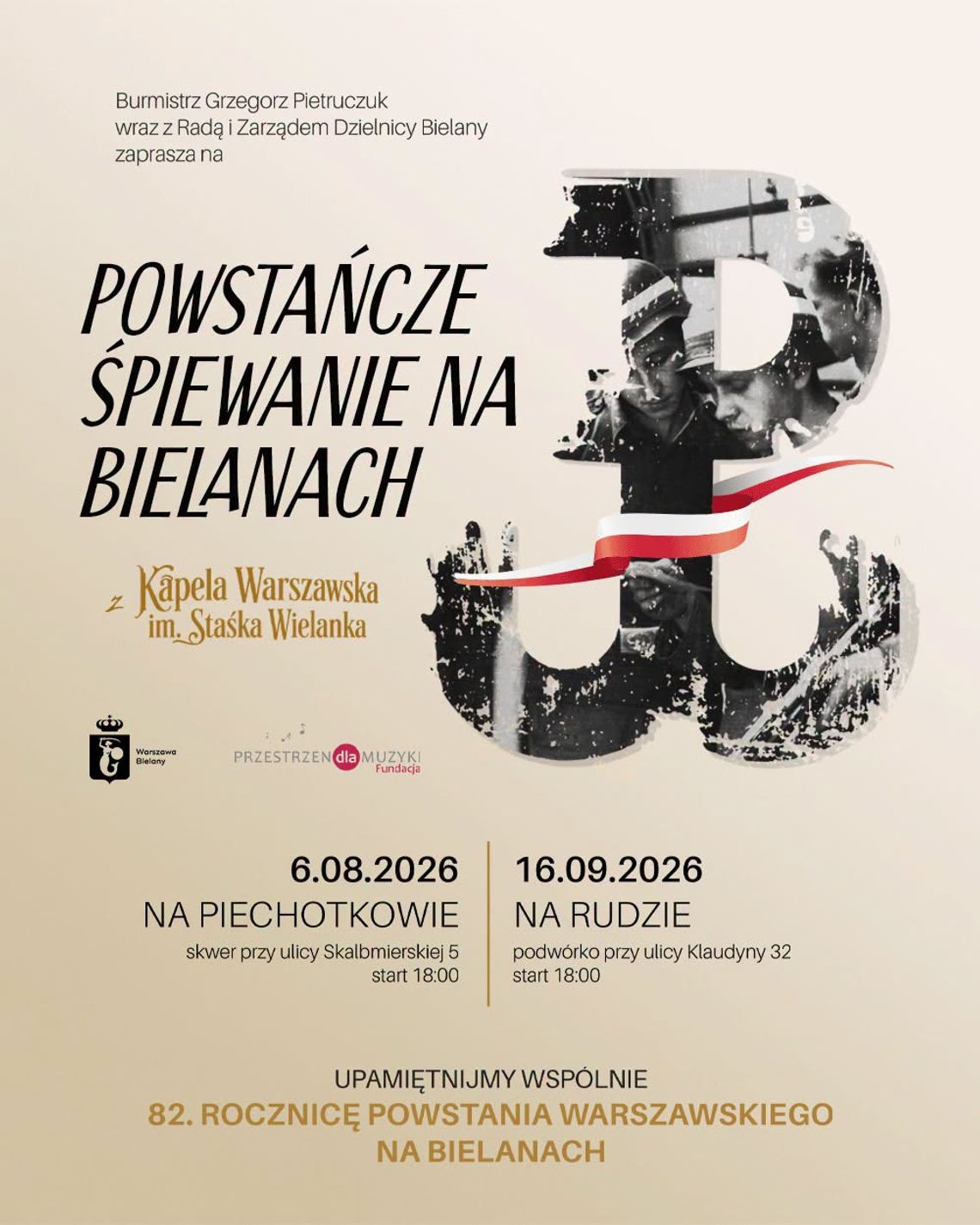 „Powstańcze Śpiewanie na Piechotkowie”. Warszawskie pieśni zabrzmią na Bielanach.