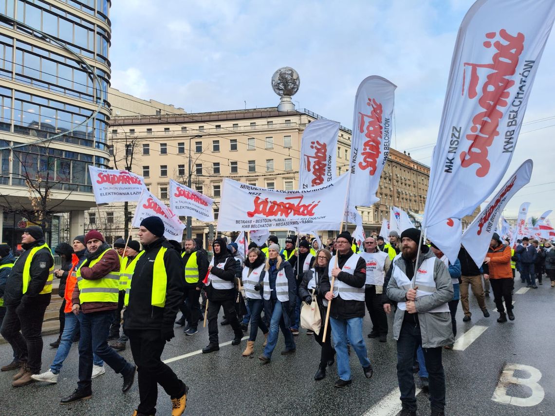 Protest rolników i energetyków w Warszawie z 9 stycznia 2025 roku