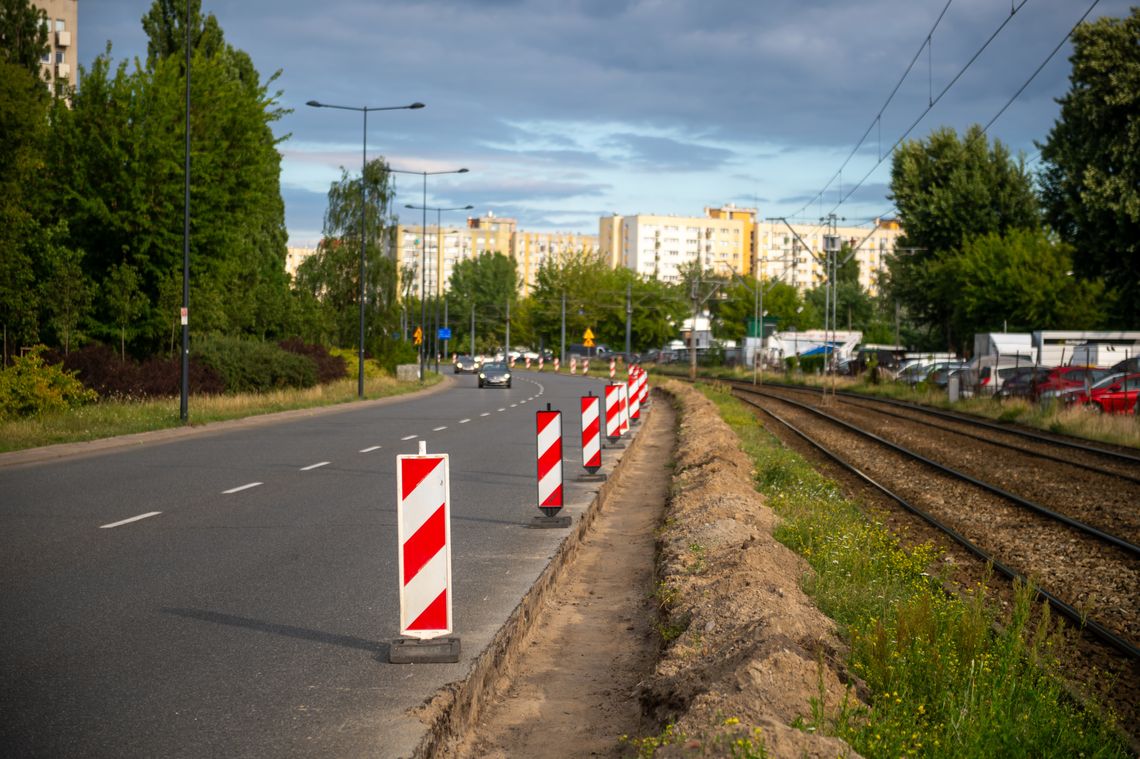 Ulica Broniewskiego w Warszawie, która przejdzie remont.