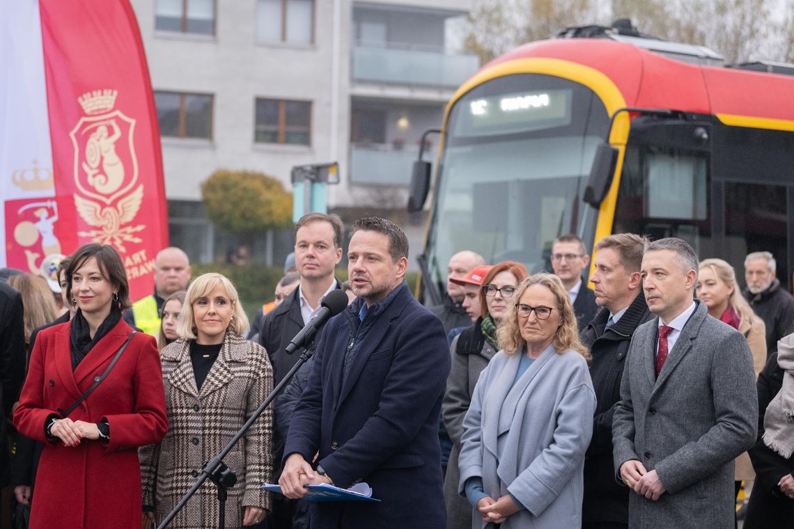 Otwarcie Tramwaju do Wilanowa w Warszawie.