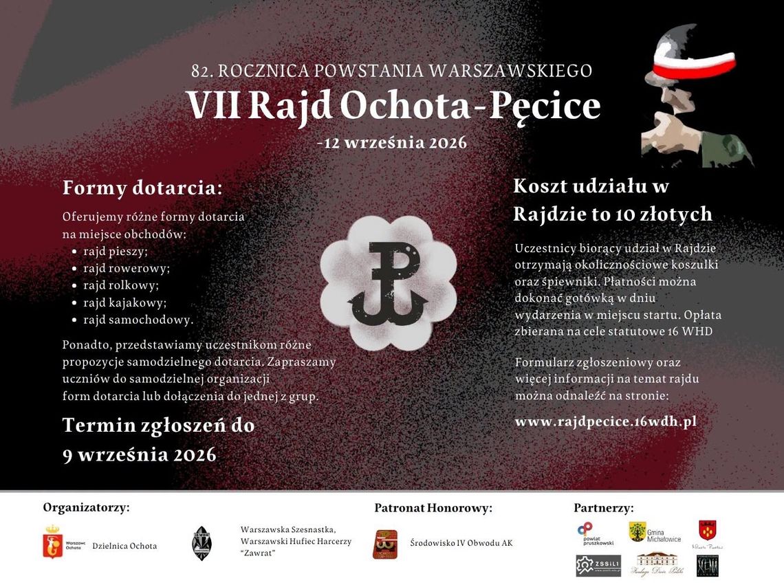 „VII Rajd do Pęcic 2026”. Uczestnicy wyruszą śladami żołnierzy Armii Krajowej. „VII Rajd do Pęcic 2026”. Uczestnicy wyruszą śladami żołnierzy Armii Krajowej.