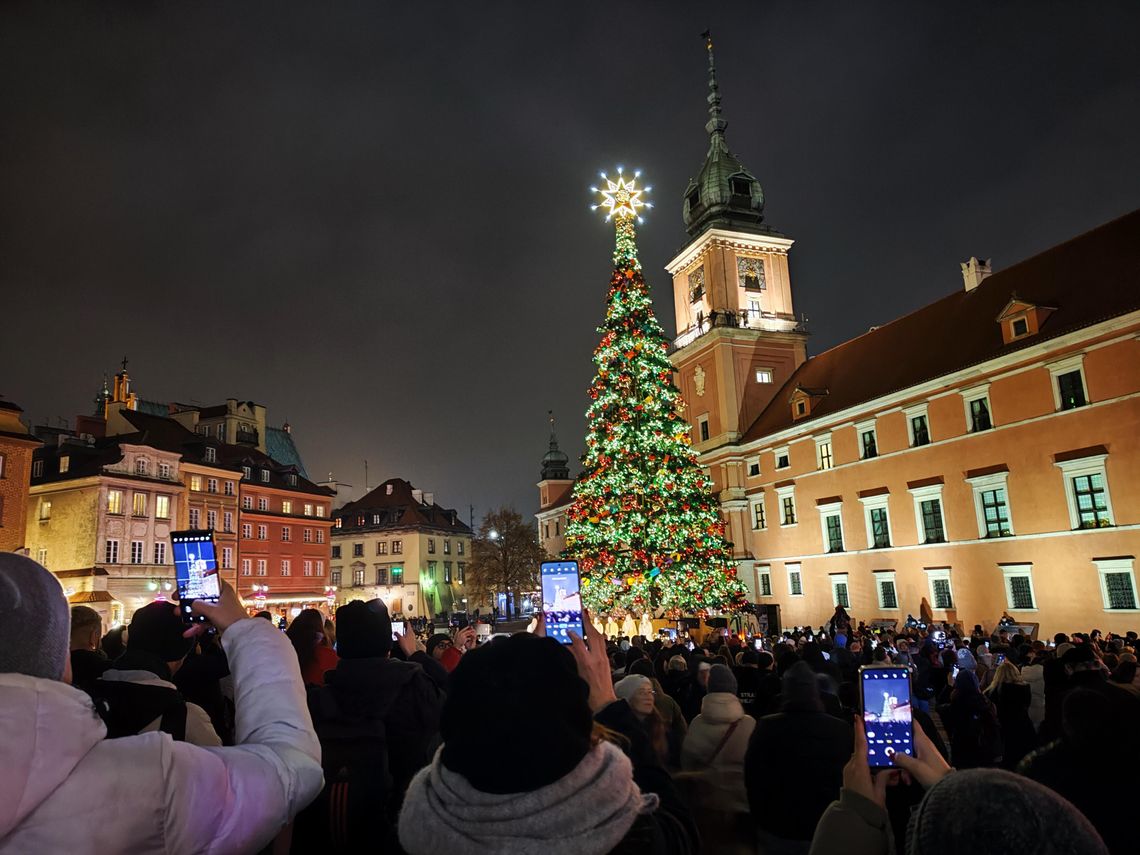 Iluminacja na Krakowskim Przedmieściu