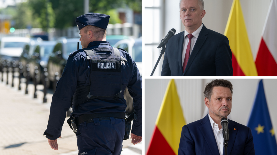 Rafał Trzaskowski, Siemoniak, policjant.