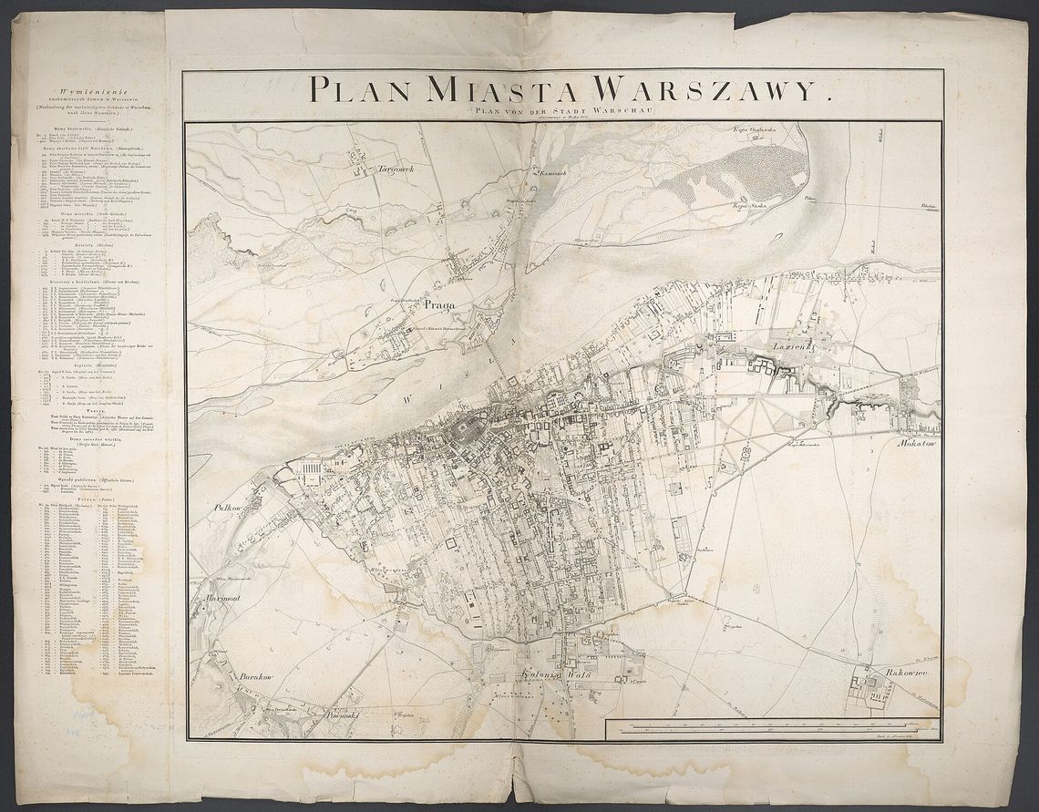 Warszawa sprzed ponad 200 lat. Historyczny plan miasta trafił do sieci.