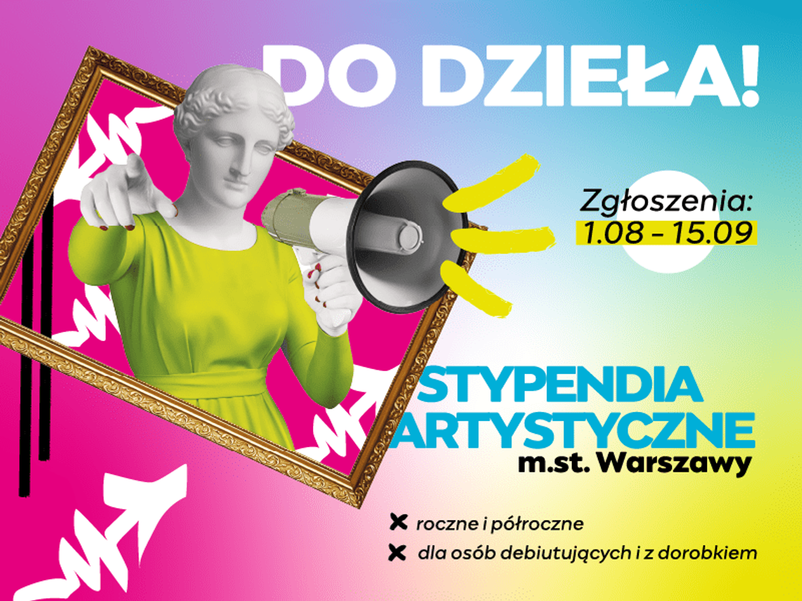 Warszawa wesprze artystów także w 2027 roku. Ruszył nabór wniosków o stypendia. Warszawa wesprze artystów także w 2027 roku. Ruszył nabór wniosków o stypendia.