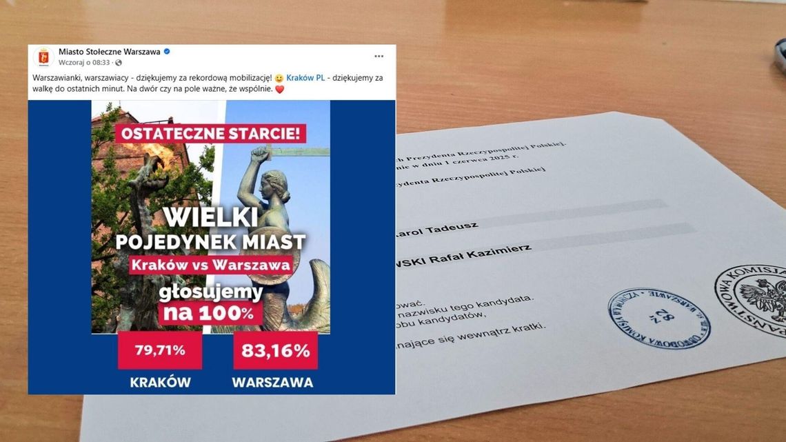 Warszawa wygrała wyzwanie frekwencyjne. Mieszkańcy Krakowa muszą „wyjść na dwór”