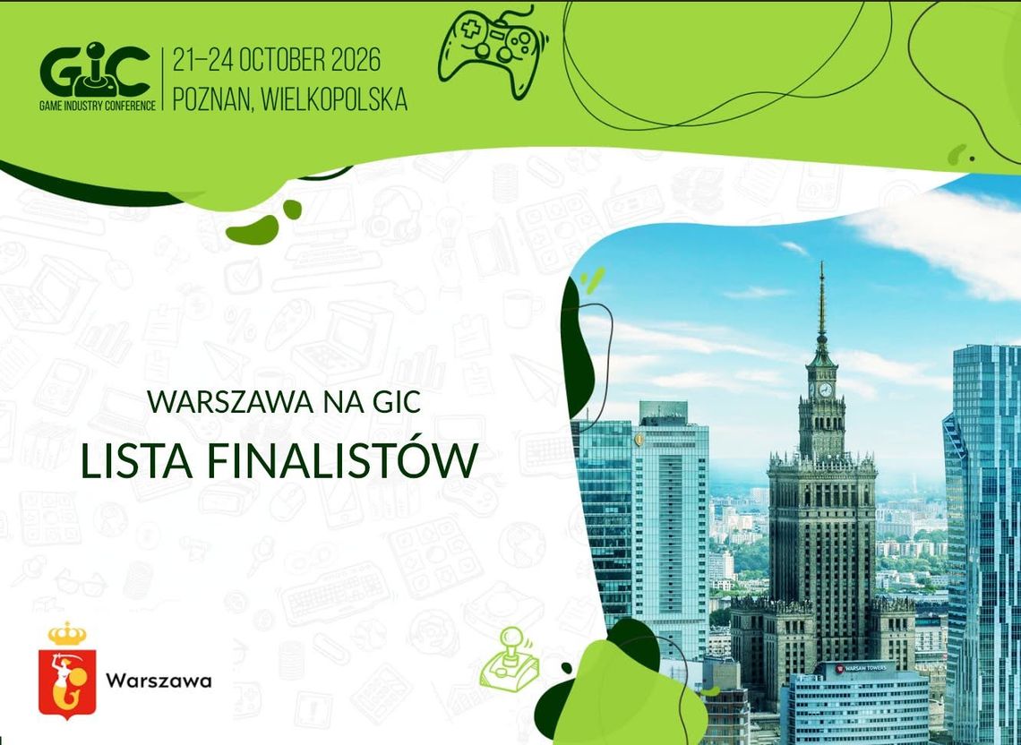 Warszawski gamedev pokaże się w Poznaniu. Osiem firm pojedzie na „Game Industry Conference 2026” Warszawski gamedev pokaże się w Poznaniu. Osiem firm pojedzie na „Game Industry Conference 2026”
