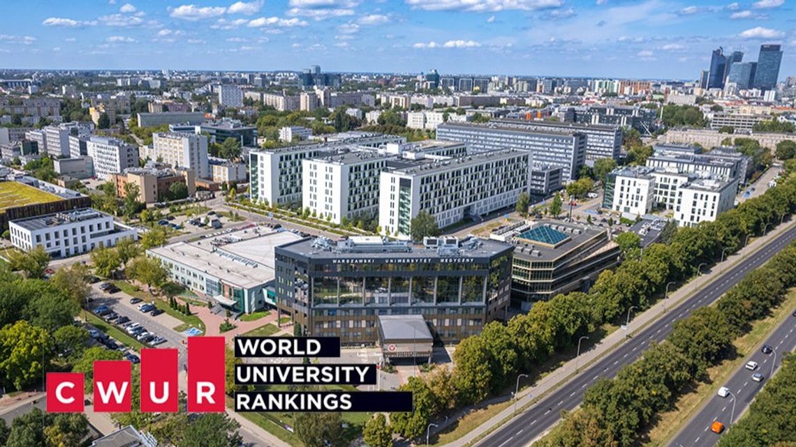 Warszawski Uniwersytet Medyczny w prestiżowym rankingu. Jest w światowym top 4,3 proc.